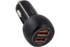 Зарядка USB в прикуриватель (CarLine) 12V 2xUSB Quick Charge  Чёрный  CH-2QC