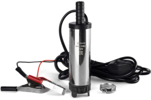 Насос для перекачки топлива 12V (БелАк) 20л/мин D38 съёмный фильтр,погружной