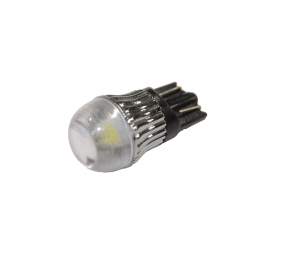 Светодиод 12V Т10W (MEGAPOWER) (W2,1x9,5d) 1 SMD 5050 WHITE 6000K 20лм