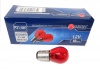 Лампа 12V21/4W (ДИАЛУЧ) 2 конт  красная (стоп+габариты) BAZ15d 92204Red 