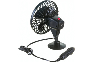 Вентилятор в салон на прищепке  12V 12,5см  (AIRLINE) ACF-12-01 