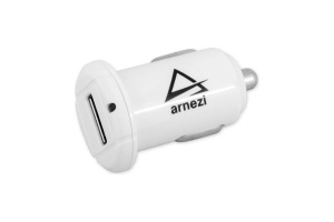 Зарядка "Адаптер USB в прикуриватель"  (Arnezi) 1A/5V 1хUSB A0603009 Белый