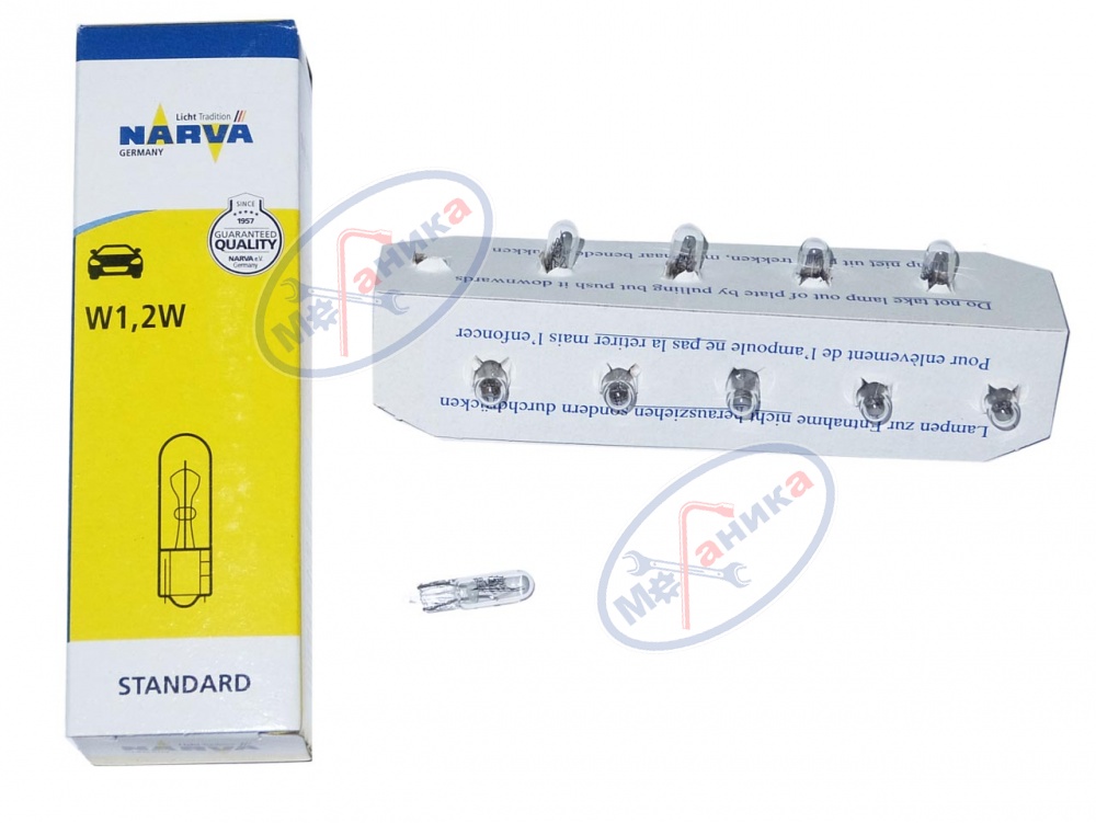 Лампа 12V1W (Narva) (приборы) (б/ц) 17037