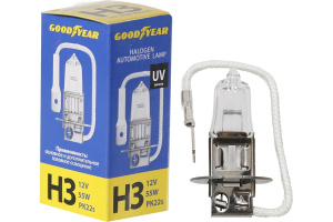 Лампа галог H3 12V55W (Goodyare) GY013120