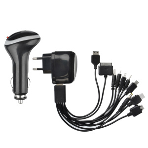 ЗУ для моб.телефона USB+10 разъ.5V 2,1Ah (NEW GALAXY) 12/24/220В 738-017