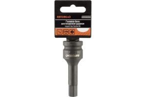 Головка-бита шестигр H14 1/2" L 78 мм ударная (АвтоДело) (15956) 39087