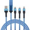 Кабель USB2.0/micro USB, TYPE-C, IP (NEW GALAXY) 1.5А, 2 метр, коробка ПВХ 788-032