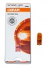 Лампа 12V5W (Osram)  (б/ц) W2.1*9.5d ORANGE боковые указатели поворотов