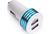 Зарядка USB в прикуриватель (AUTOVIRAZH) 12V/24V 2xUSB  Белый AV-4027