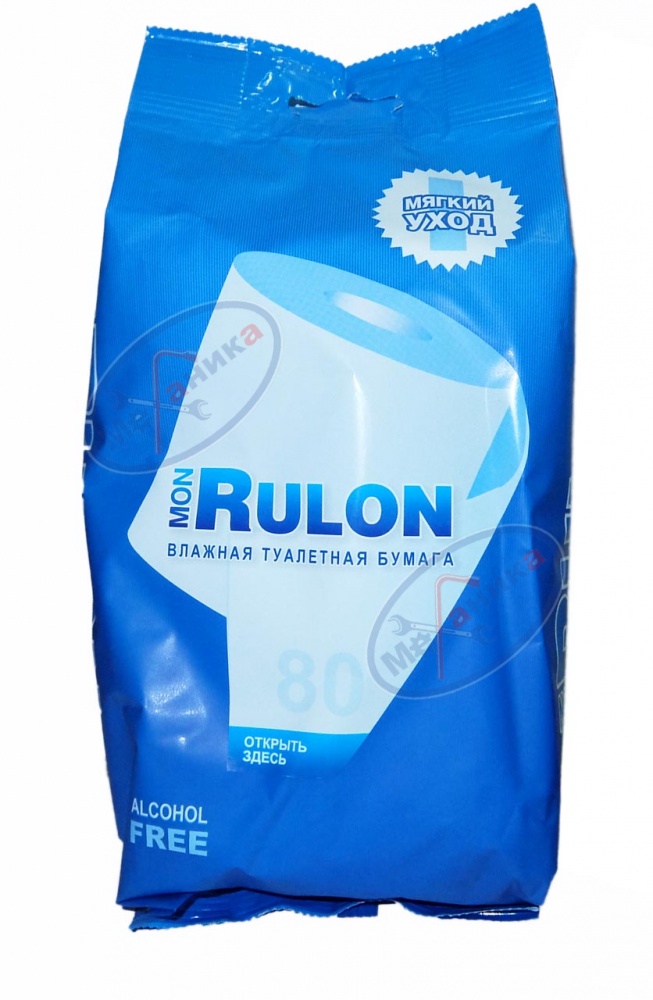 Туалетная бумага влажная 80шт (Mon Rulon) 