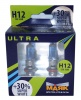 Лампа галог H12 12V53W+30% (Маяк) Super White к-т2шт 82112SW+30 