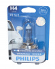 Лампа галог H4 12V60/55W (PHILIPS) WhiteVision 12342 WHVB1