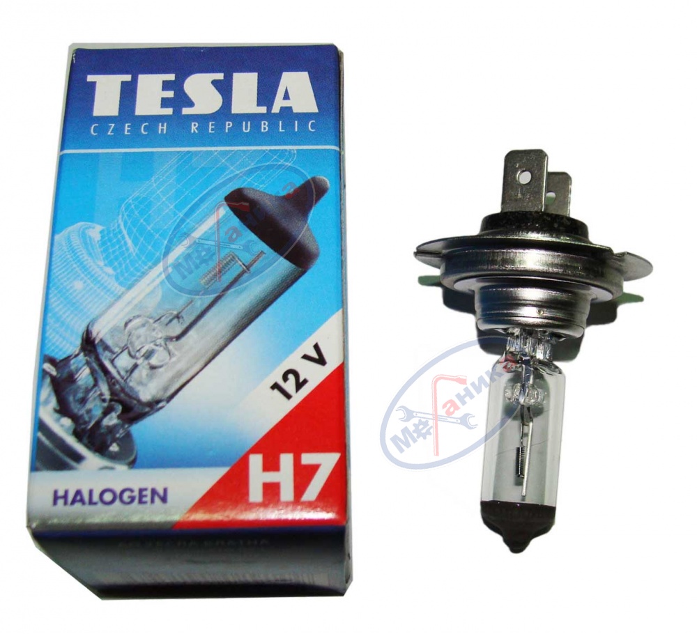 Лампа галог H7 12V55W (Tesla) В10701