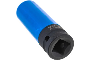 Головка *17 1/2" 6 гр ударная удлинен (AV Steel) тонкостенная