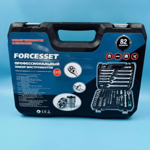 Набор инструмента  82 пр (FORCESSET) 1/4", 1/2" 6 гр Чемодан