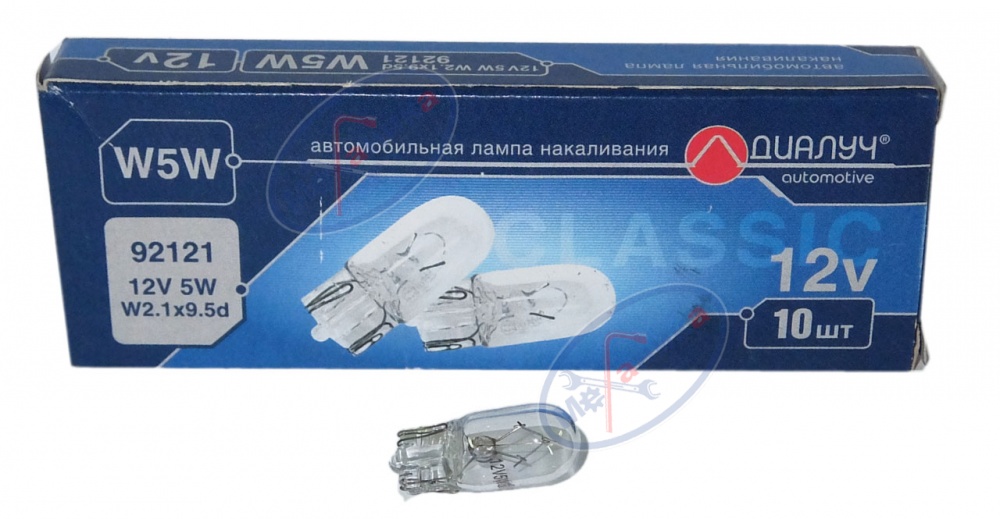 Лампа W5W 12V (Лада-Имидж ДИАЛУЧ) 
