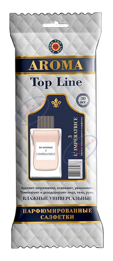 Салфетки парфюмированные уни. (AROMA) Top Line жен №4 3 L'Imperatrice