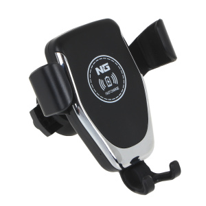 Держатель телефона, КПК,GPS  (New Galaxy) в дефлектор, с беспроводной зарядкой, 10W, 2А, 733-036