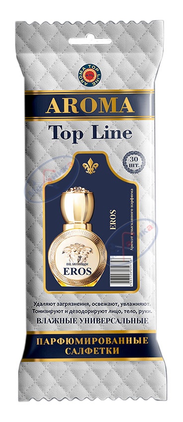 Салфетки парфюмированные уни. (AROMA) Top Line жен №34 EROS Золотой