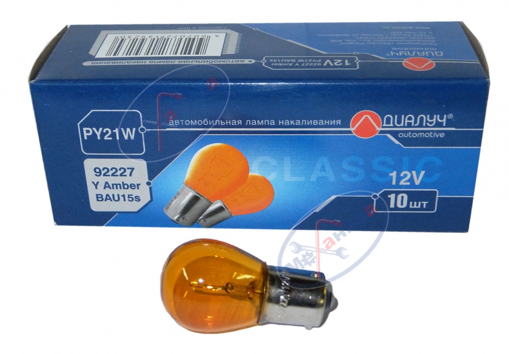Лампа PY21W 12V (Лада-Имидж ДИАЛУЧ) 