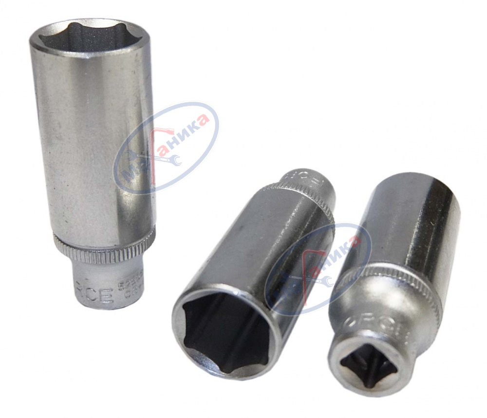 Головка *14 1/4" 6 гр (Force) удлин 5255014