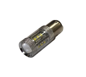 Светодиод 12V Т25/5 P21/5W (MEGAPOWER) (BAY15d) 16 SMD WATTS CREE WHITE 1280лм OLD