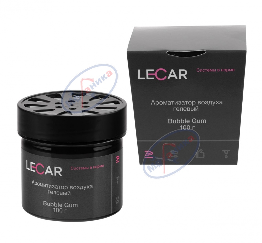 Ароматизатор на панель гель (LECAR) Банка Бабл Гам 100 гр