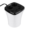 Зарядка от прикуривателя 2 гнезда +2USB (NEW GALAXY) в подстаканник 738-026