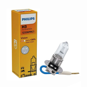 Лампа галог H3 12V55W+30% (PHILIPS) Vision 12336 PRС1 