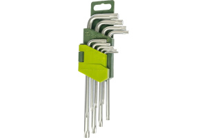 Набор ключей TORX 9 пр  (Т10,15,20,25,27,30,40,45,50) сред (ДТ)