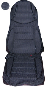 Чехлы ВАЗ-2123 Chevrolet Niva  с 14- года  темный жаккард с поддержкой