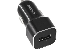 Зарядка USB в прикуриватель (CarLine) 12V/24V 1xUSB 2.1A Чёрный CH-1U21A